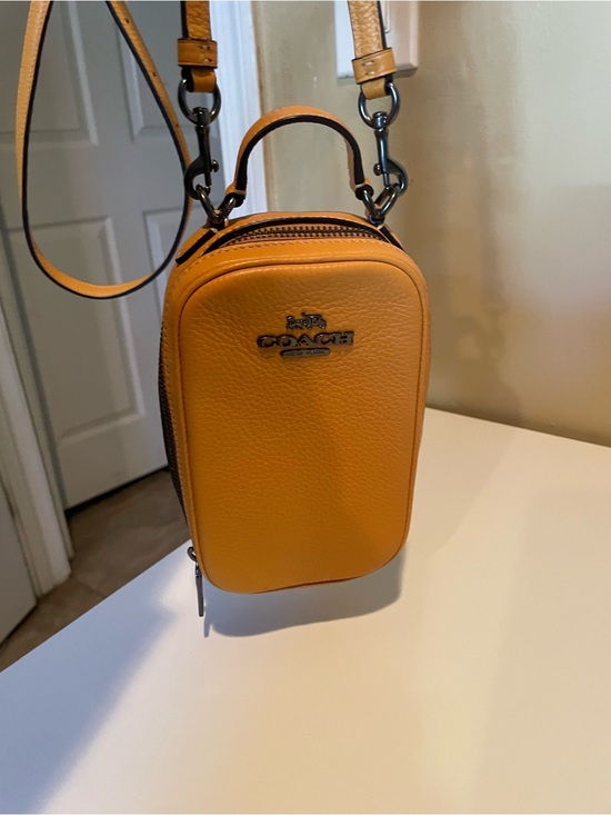 Coach Other - Coach Eva crossboty Bag Pebble Leather Mustard